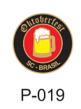 Pin Redondo Caneca Oktoberfest (banho de ouro)