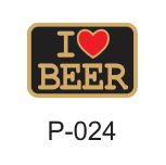 Pin I love Beer (banho de ouro)