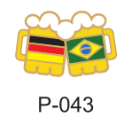 Pin copo de chopp Brasil Alemanha