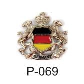 Pin Brasão Alemanha Dourado (banho de ouro)
